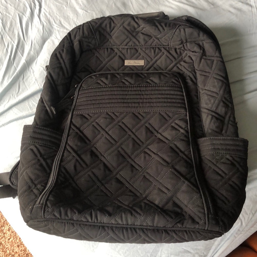 Vera Bradley Black Quilted Backpack